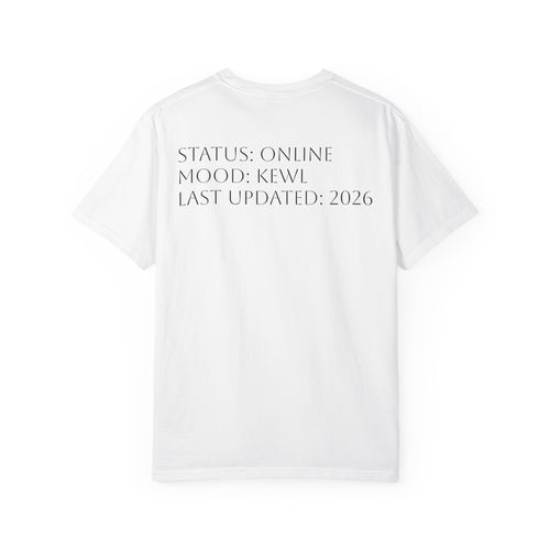 Kewl.exe Loading T-Shirt | Status: Online Back Print, Minimal Tech Tee